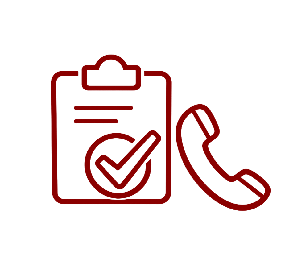 Clipboard + phone icon
Home remodeling project details and phone consultation