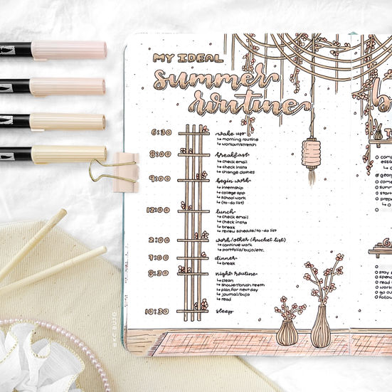 June Daily Routine Page
