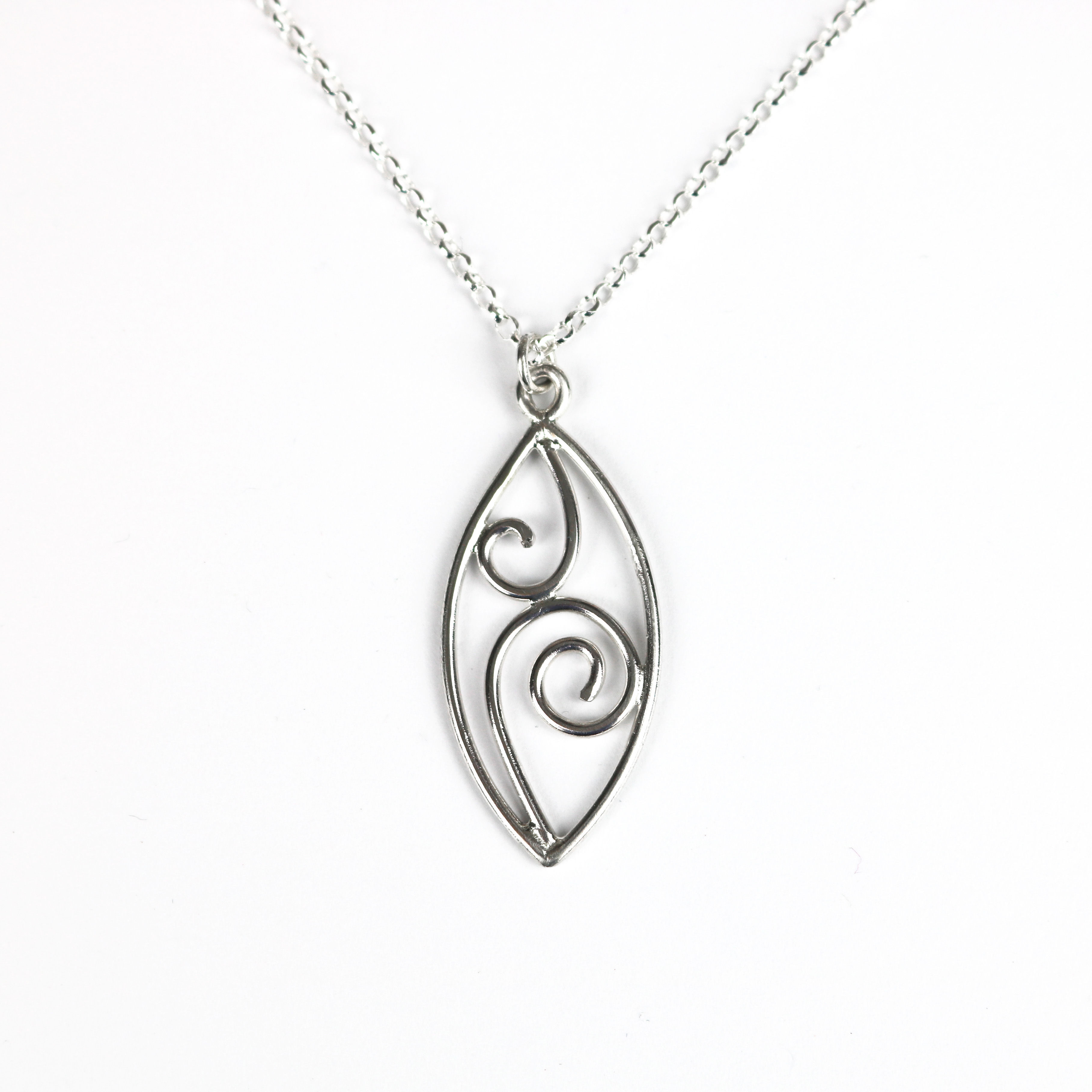 Silver Swirls Pendant