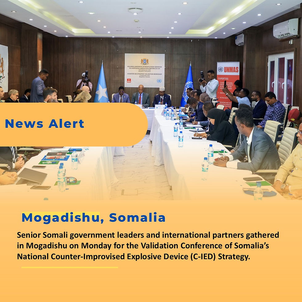 Somalia Launches National Counter-IED Strategy in Mogadishu