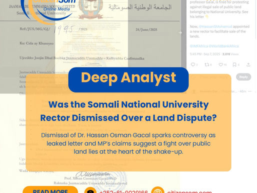 Confirmed Dr. Mohamed Mohamud Mohamed (PhD) as the new rector