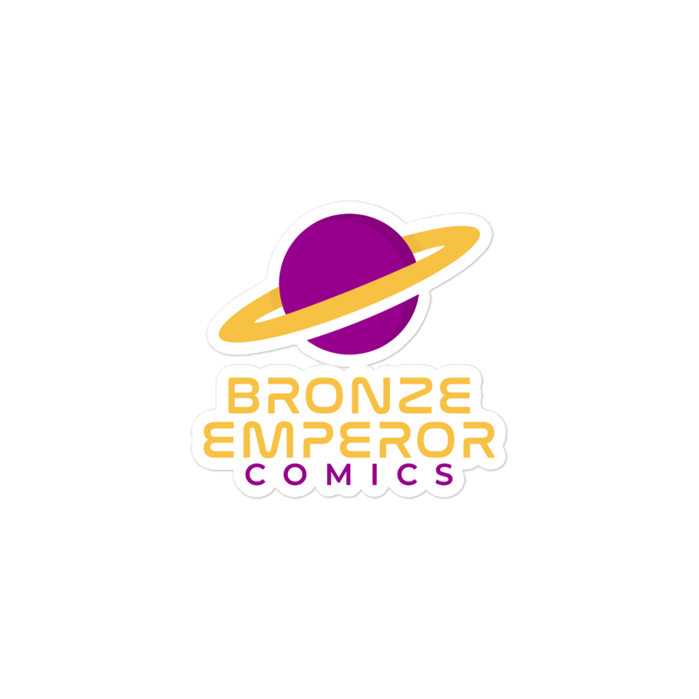 Bronze Emperor Logo Kiss-Cut Stickers