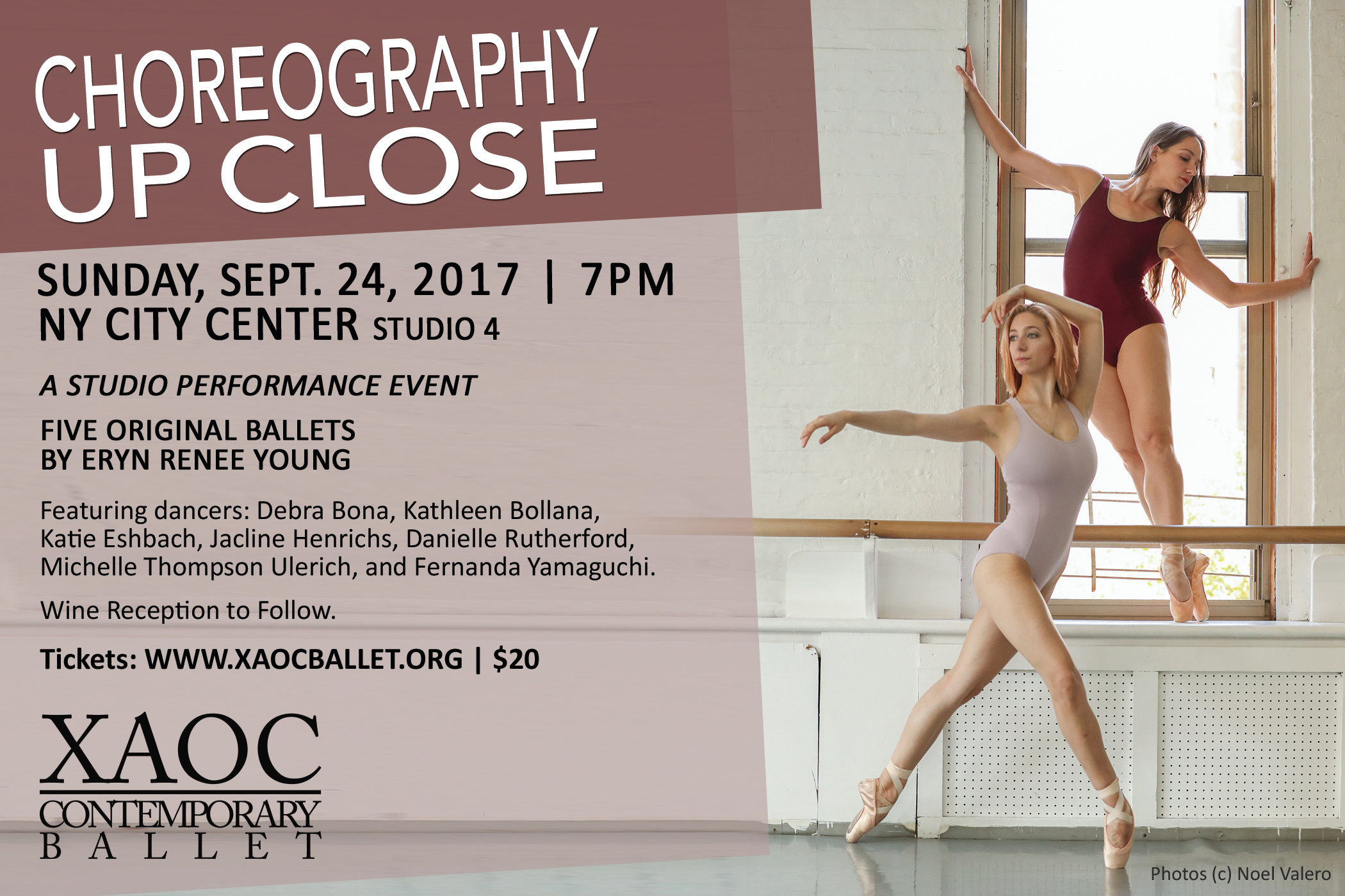 XAOC Presents New Ballets by Female Choreographer with All-Female Company at CHOREOGRAPHY UP CLOSE Image