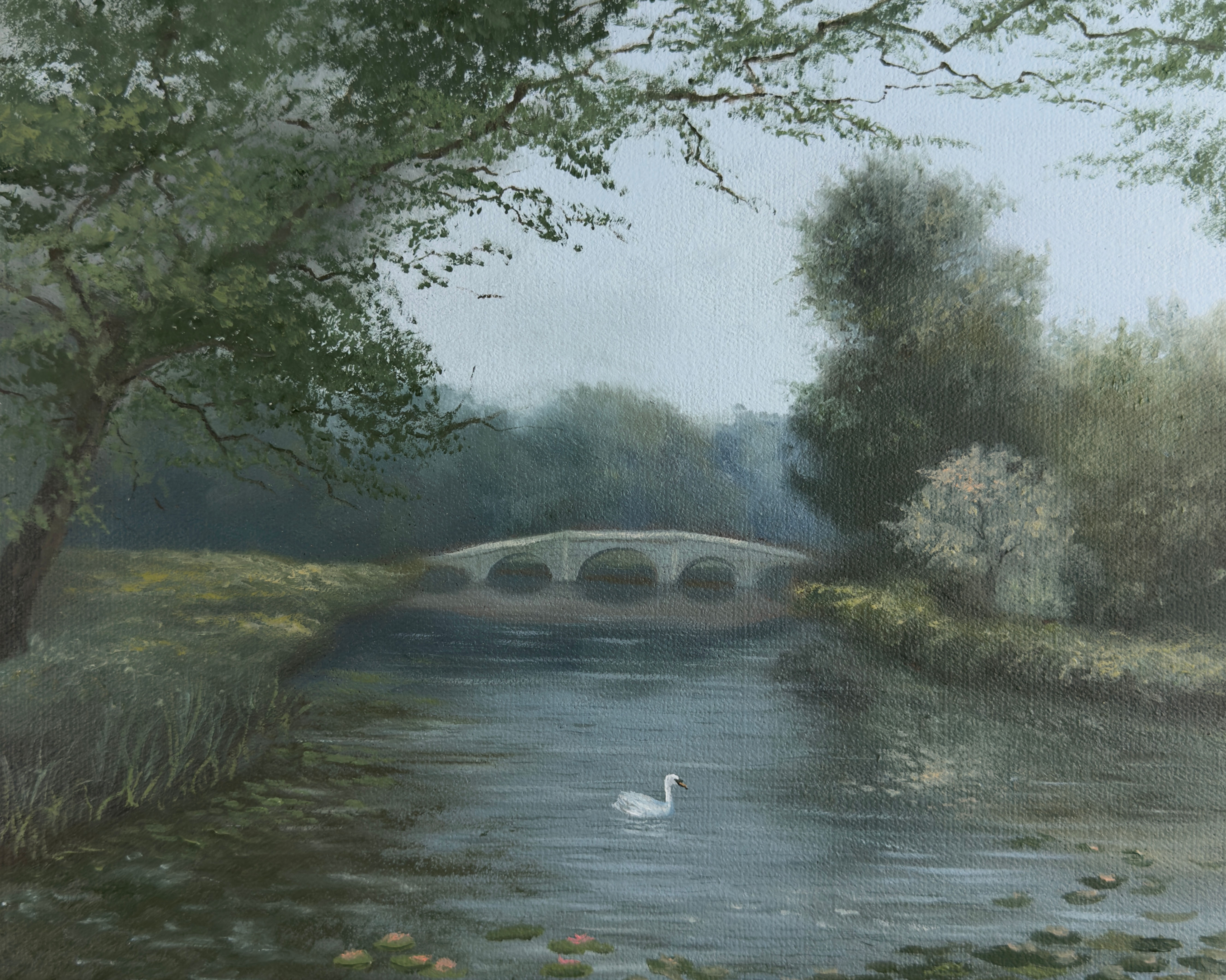 'Painshill Promenade'- 24x30cm Oil Painting