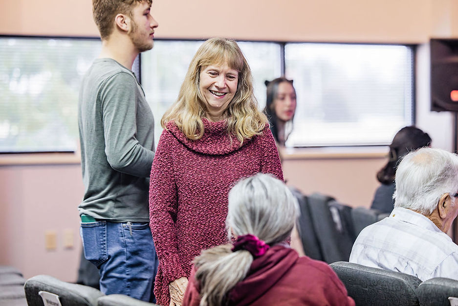 Exterior of Delta Church near Galena Ohio, small Christian Pentecostal church for families