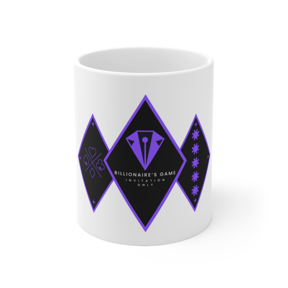 Billionaire's Game Poker Design Ceramic Mug 11oz