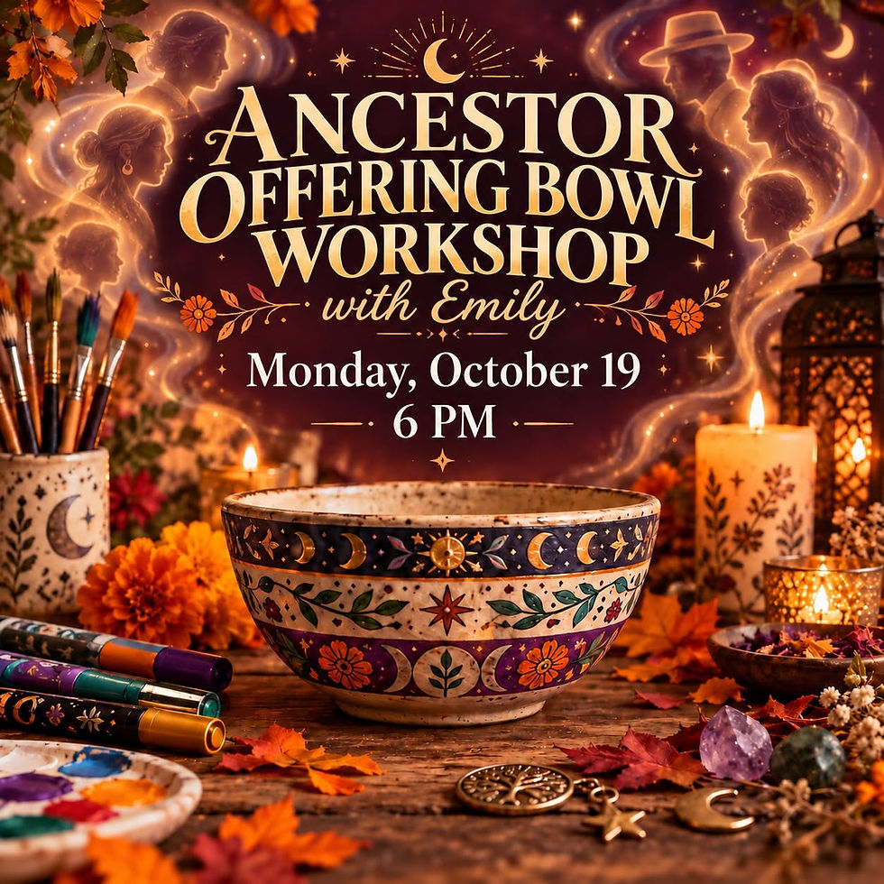 Ancestor Offering Bowl Workshop with Emily