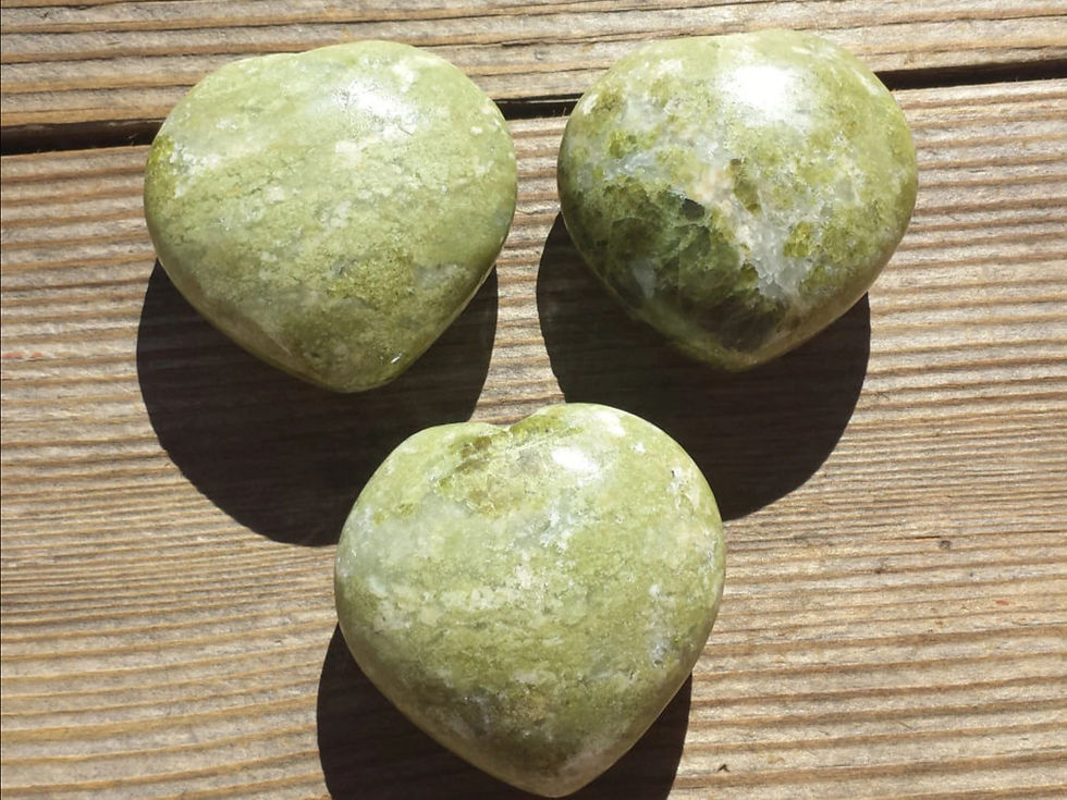 Vesuvianite Hearts (India)