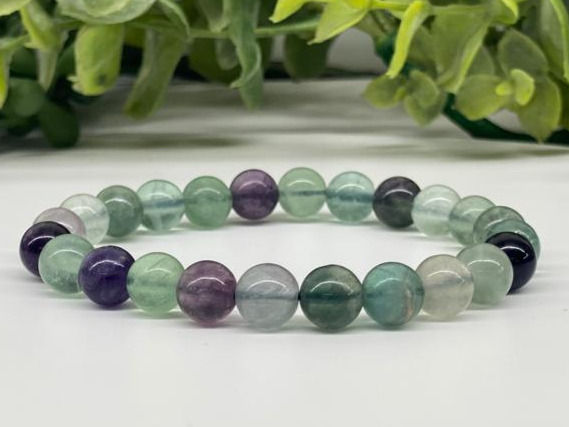 Rainbow Fluorite Bracelet 8mm