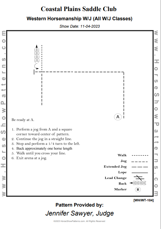 Patterns for Brunswick Open Show Nov. 4th, 2023 