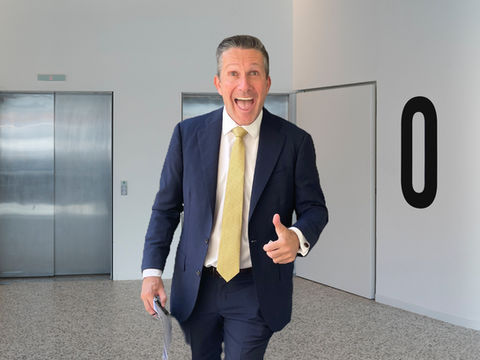 MC Jonathan Uptin leaving to host a corporate function 