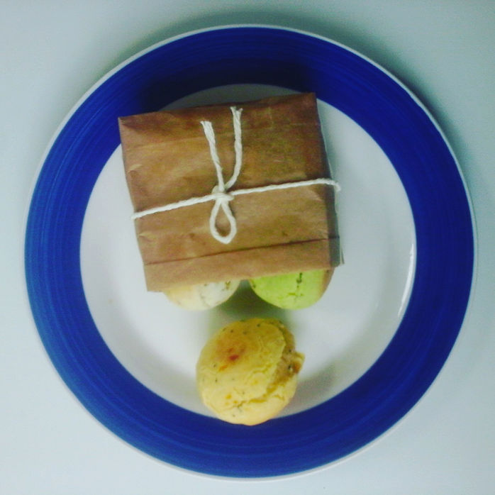 Pão de beijo de couve