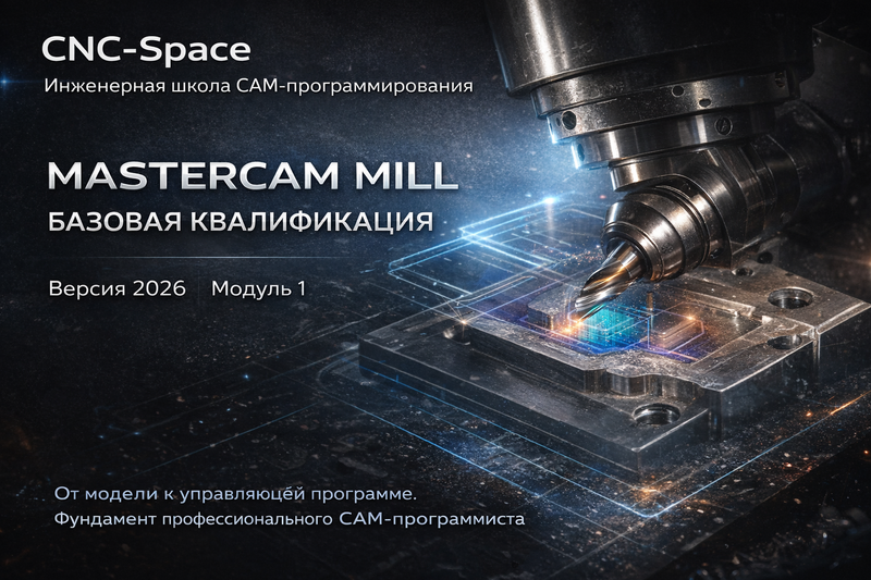 Курс Mastercam Mill 2026 — это системный инженерный фундамент CAM-программирования. Это не просто обучение работе в интерфейсе, а глубокое понимание логики построения управляющих программ.