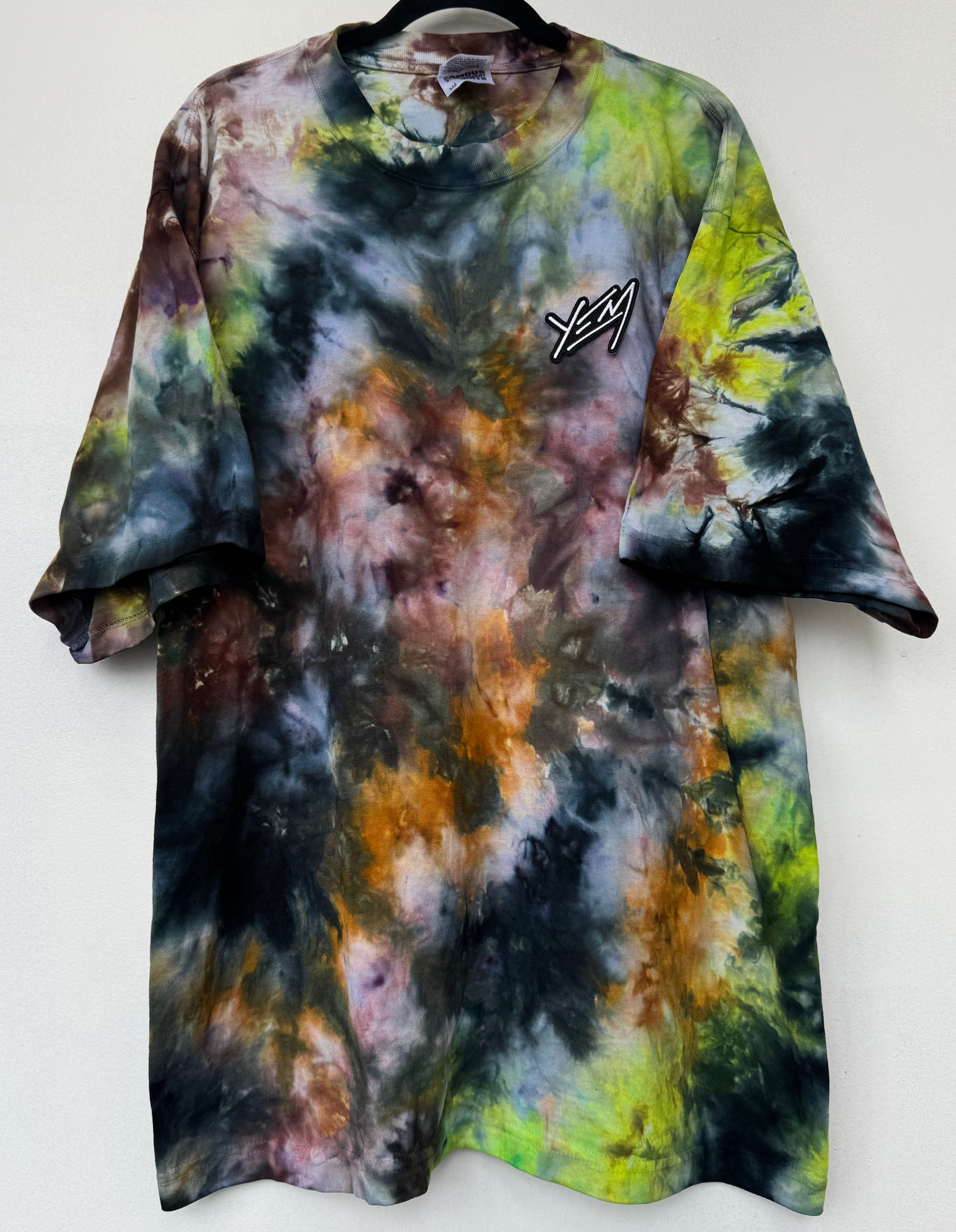 2XL Ice Dyed SHAKA WEAR Tee w YEM Patch