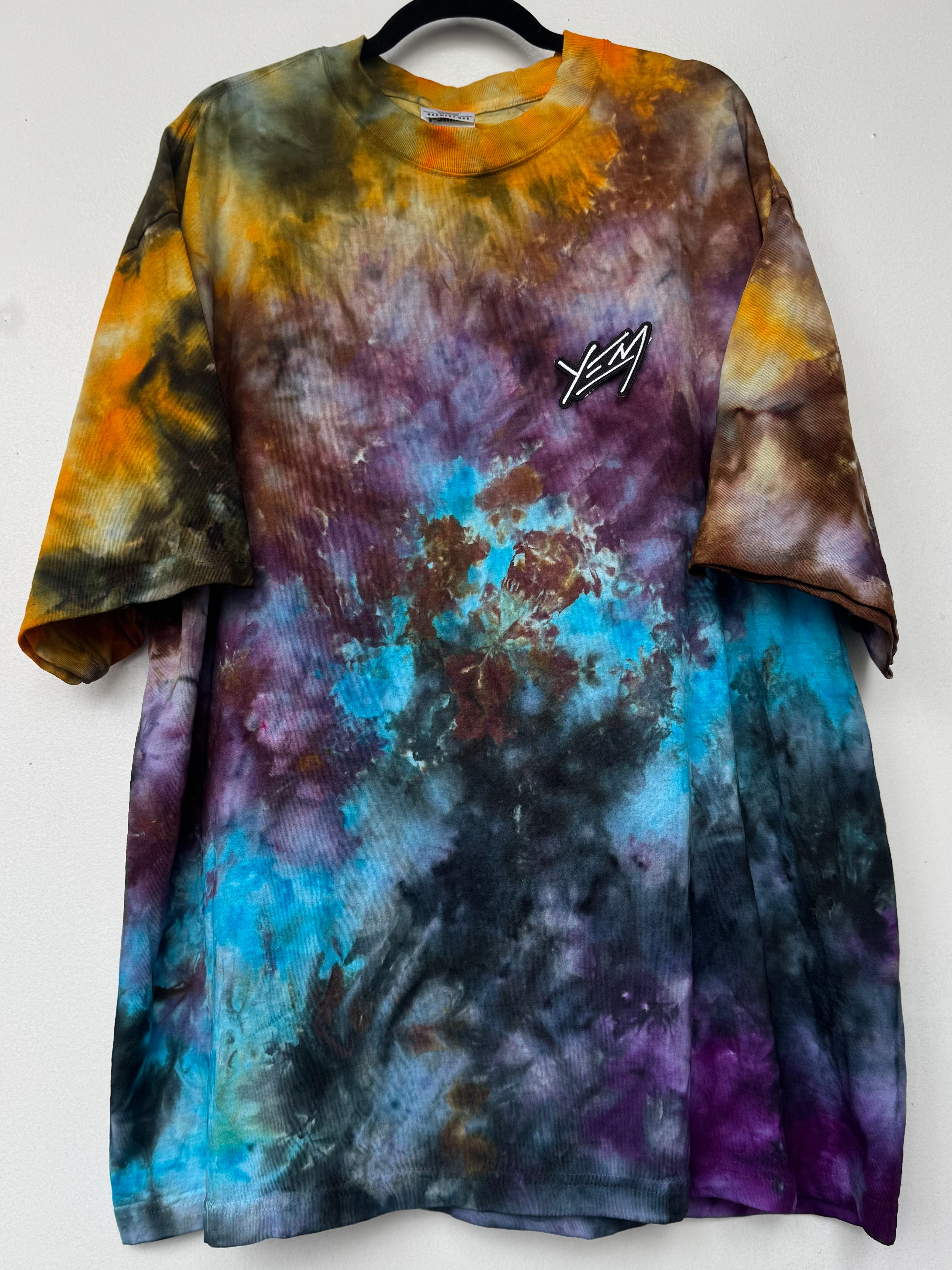 2XL Ice Dyed SHAKA WEAR Tee w YEM Patch