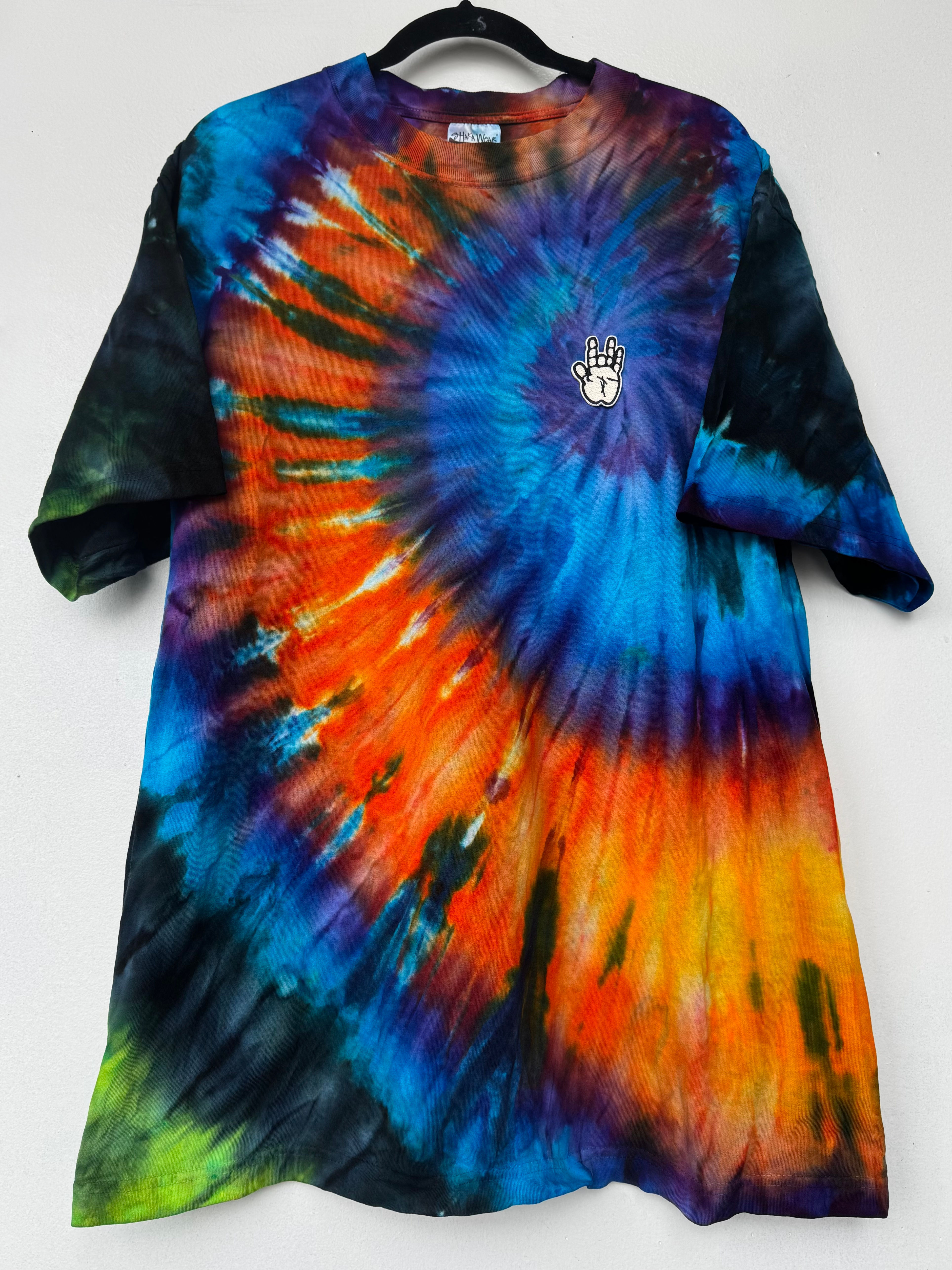 LG Ice Dyed SHAKA WEAR Tee w Jer Hand Patch