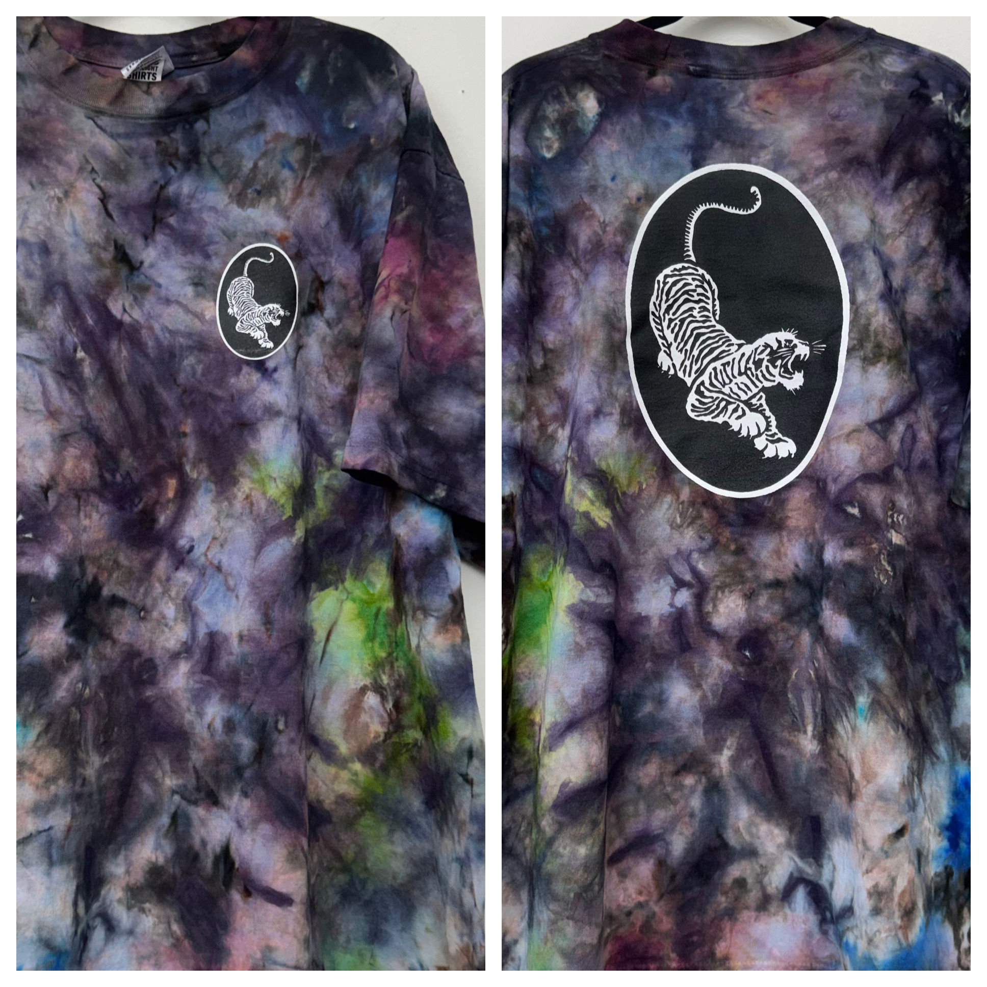 XL Ice Dyed TIGER on SHAKA WEAR Tee