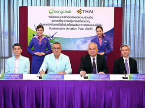 Bangchak, Thai Airways sign MOU on sustainable aviation fuel