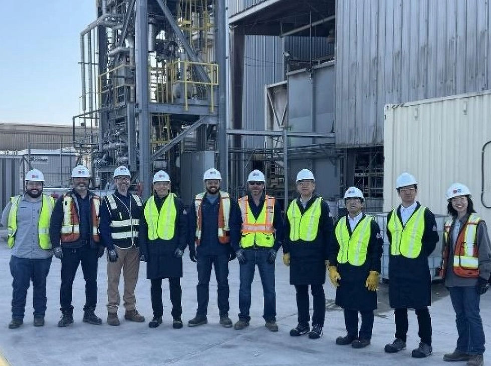 Site visit in Richmond, British Columbia, Canada. (Photo: Idemitsu Kosan Co. Ltd.)