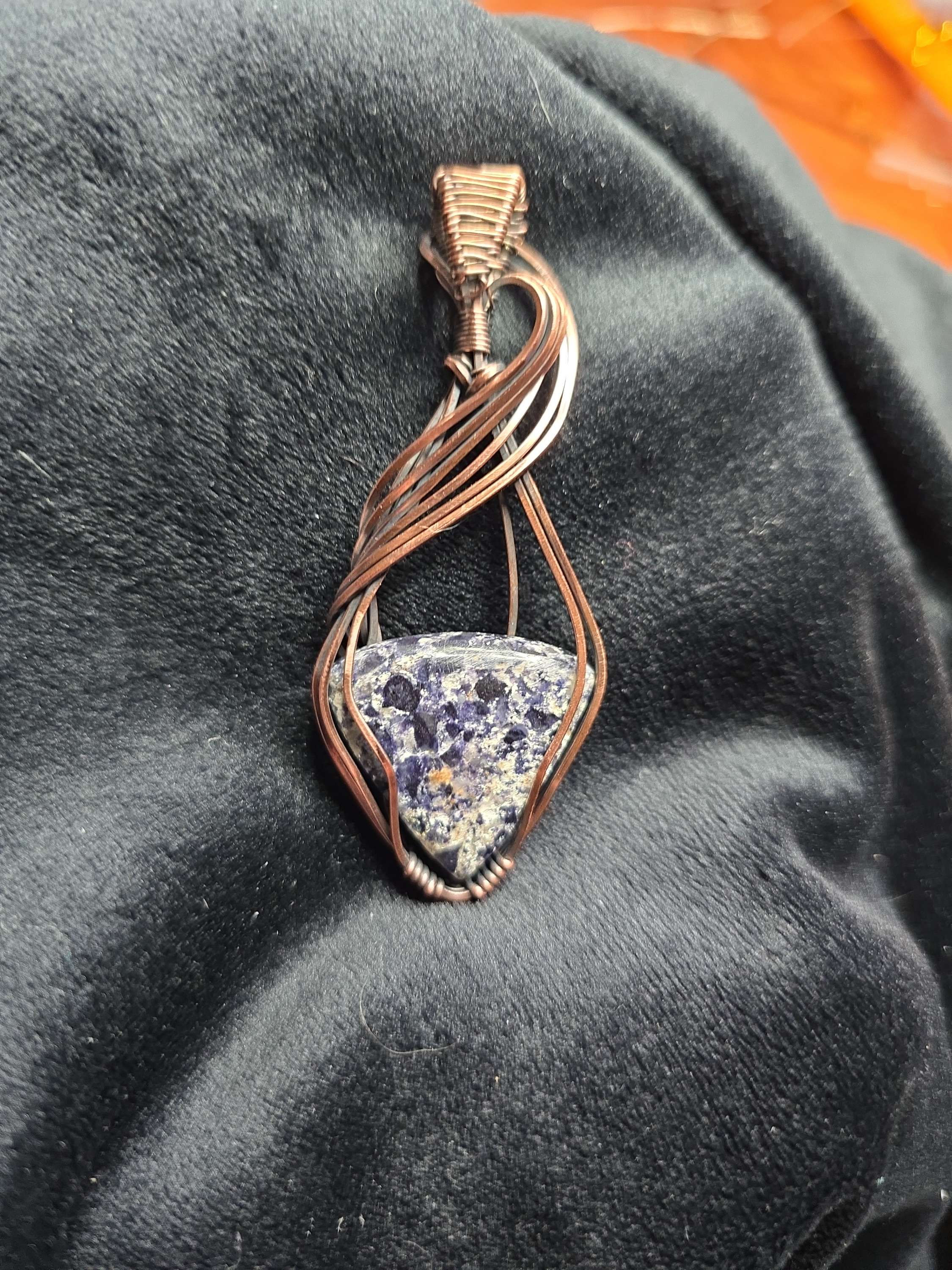 Opalized Flourite in copper