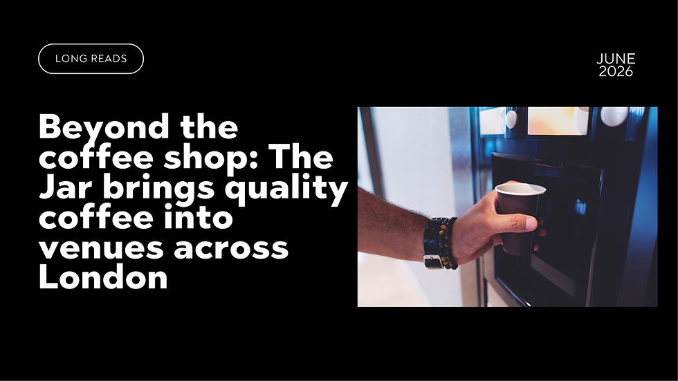 Beyond the coffee shop: The Jar brings quality coffee solutions into venues across London