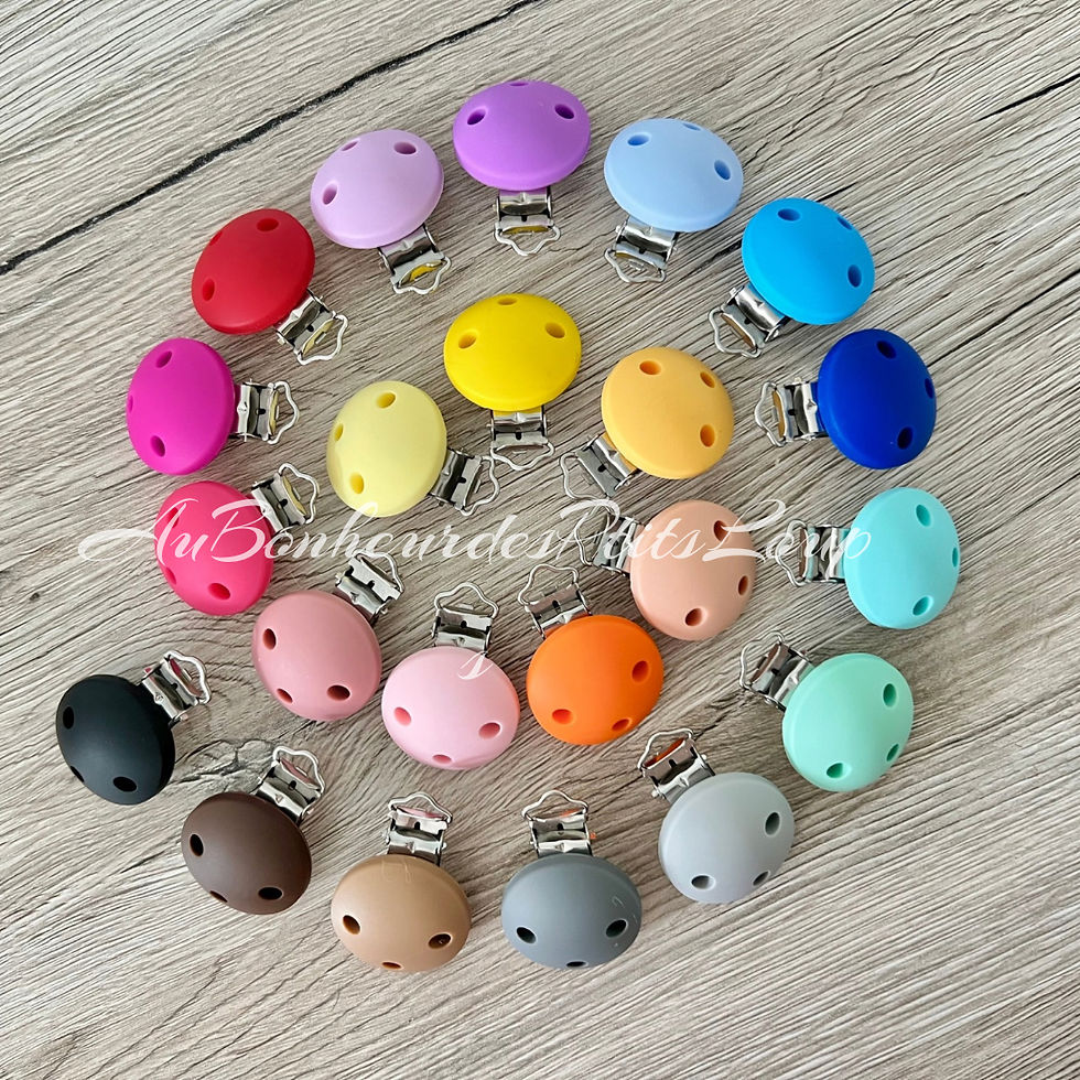 Miniature : Attache lolette Ronde (22  couleurs de clip à choix) (1 à 11)