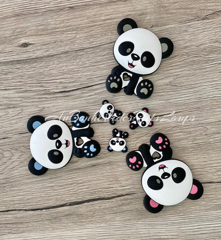 Anneau de dentition Panda (3 couleurs à choix)