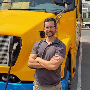 Louie Dias with Bus