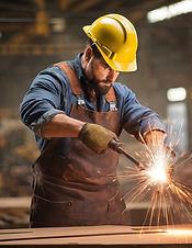 customized industrial fabrication, man with wielding.jpg