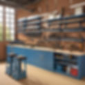 _Create an image of a modern, high-tech workshop showcasing a variety of high-quality dril