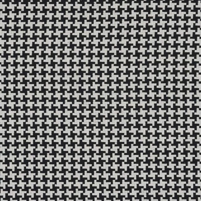 Thumbnail: Large-scale woven chenille upholstery fabric with a classic houndstooth pattern and a textured surface, treated with a perfor