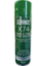 Front of XIANGY X74 Foam & Fabric Spray Adhesive 550 ml aerosol can