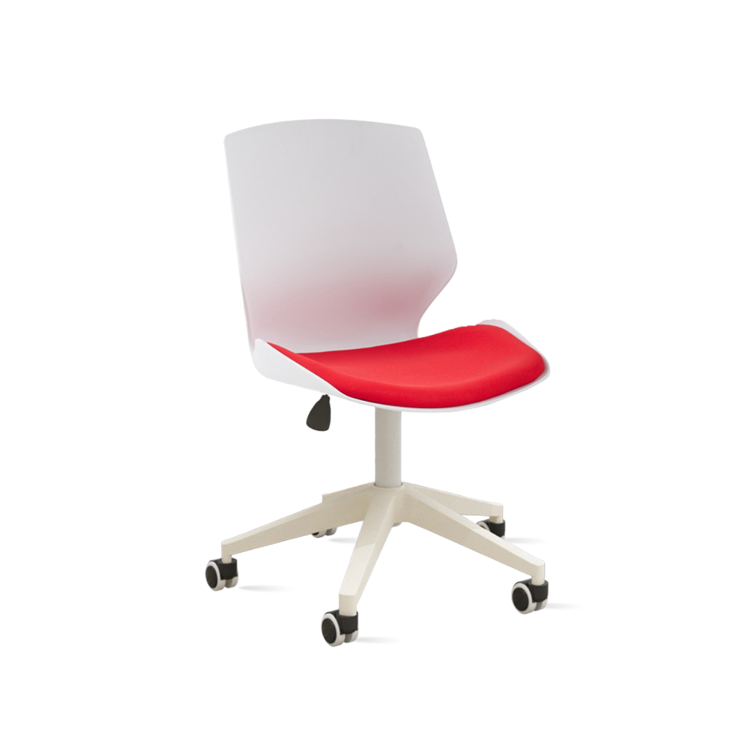 EASY-辦公家用旋轉椅(紅白)
