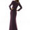 Thumbnail: Jersey Long Sleeve Evening Gown with Crystal Beading