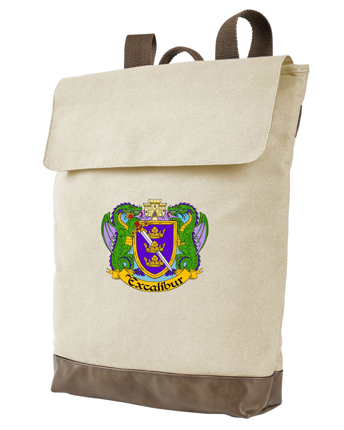 Embroidered Canvas Resort Backpack