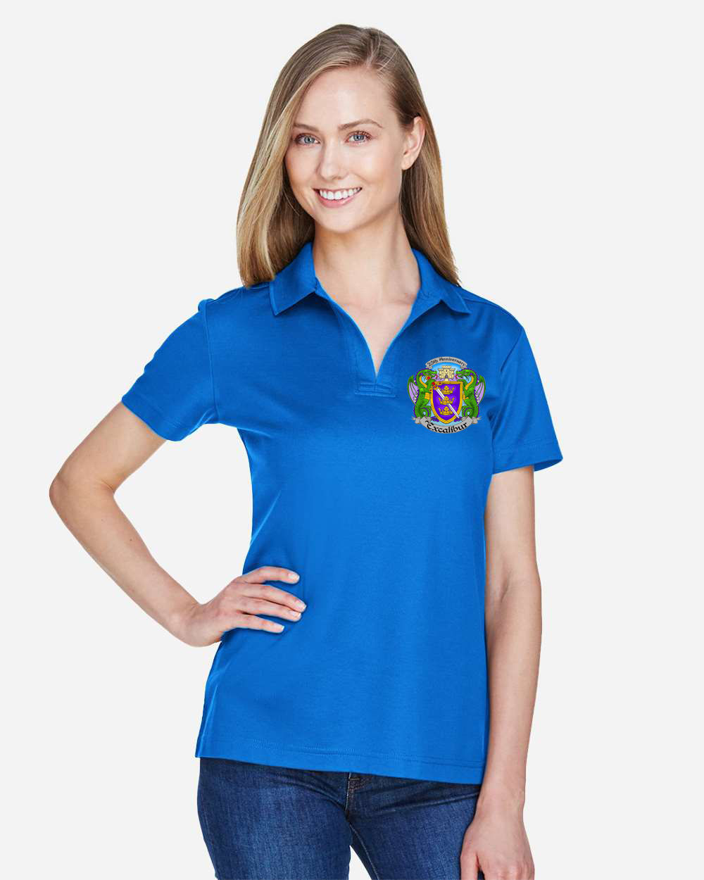 25th Anniversary Embroidered Ladies Polo Shirt