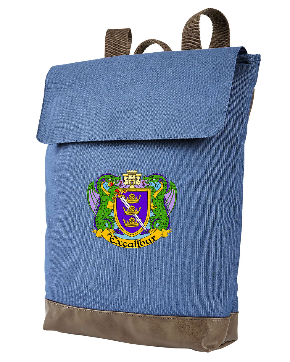 Thumbnail: Embroidered Canvas Resort Backpack