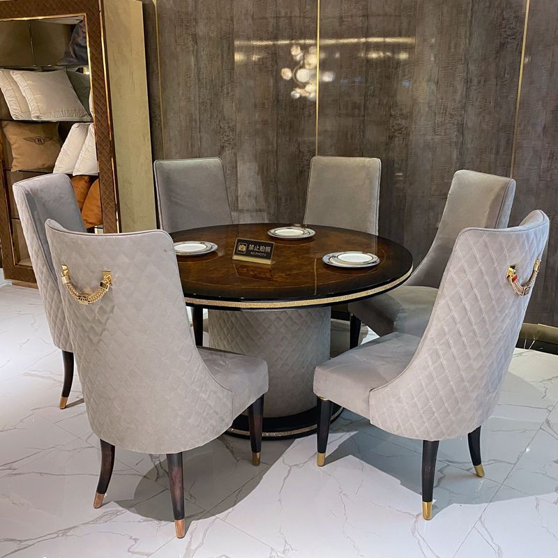 Miniatura: Mesa de Comedor Rectangular Redonda de Lujo Italiano de Alta Calidad Pintura