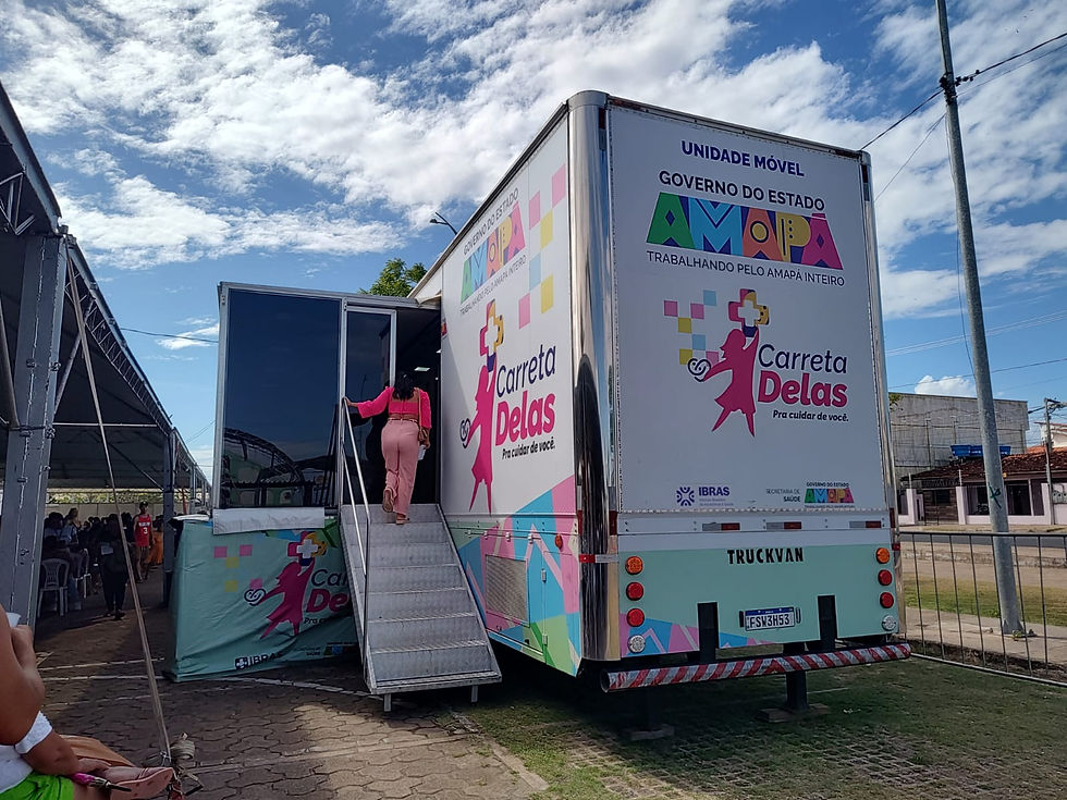 Governo do Amapá leva programa “Carreta Delas” à Zona Sul de Macapá com atendimentos gratuitos de saúde