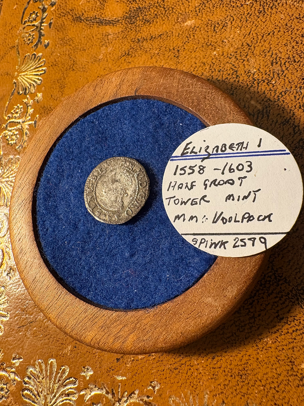 Thumbnail: Elizabeth 1st 1558-1603 tower mint mm woolpack 