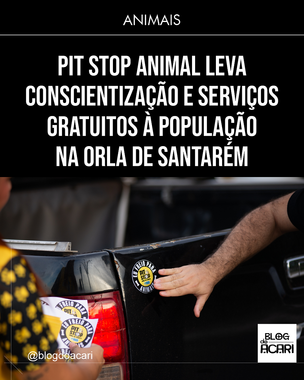 PIT STOP ANIMAL LEVA CONSCIENTIZAÇÃO E SERVIÇOS GRATUITOS À POPULAÇÃO NA ORLA DE SANTARÉM