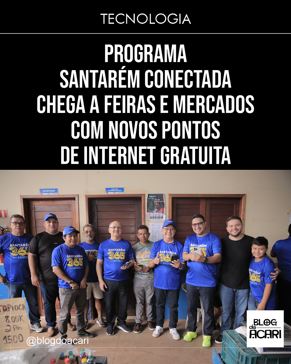 Sete novos acessos Wi-Fi foram implantados em espaços de comercialização, ampliando a inclusão digital e oferecendo mais praticidade para feirantes e consumidores de Santarém.