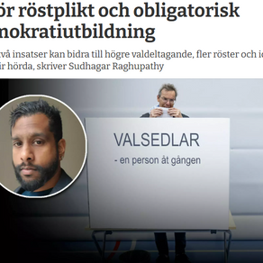 Inför röstplikt och obligatorisk demokratiutbildning