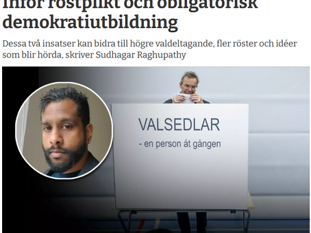 Inför röstplikt och obligatorisk demokratiutbildning