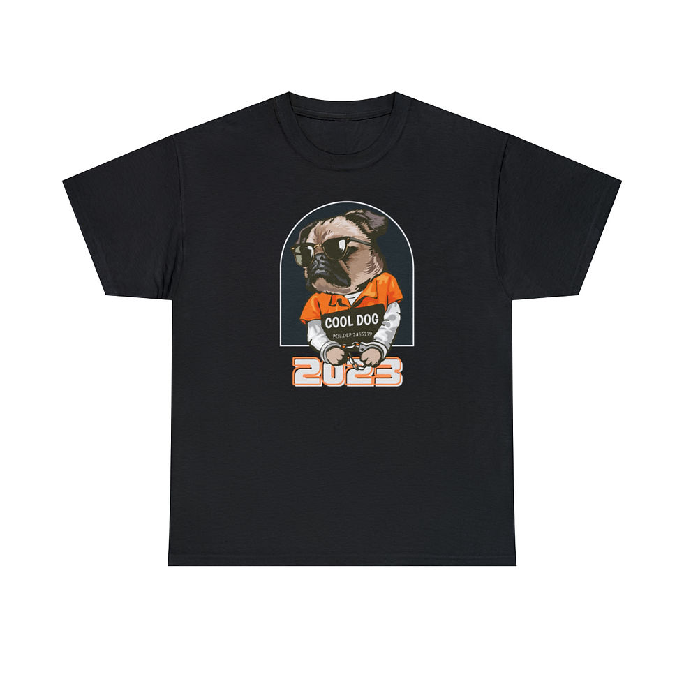 Thumbnail: "Cool Dog" Unisex Heavy Cotton T-Shirt