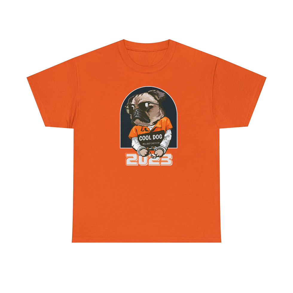 Thumbnail: "Cool Dog" Unisex Heavy Cotton T-Shirt
