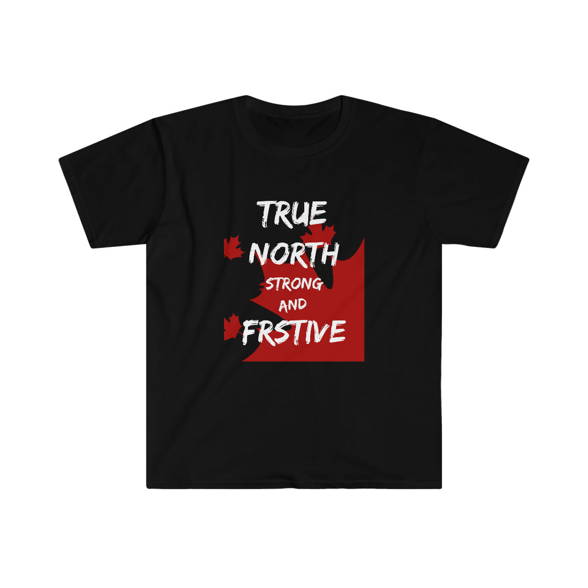 True north Strong And Festive Men's Softstyle T-Shirt || Canada Day T-shirt