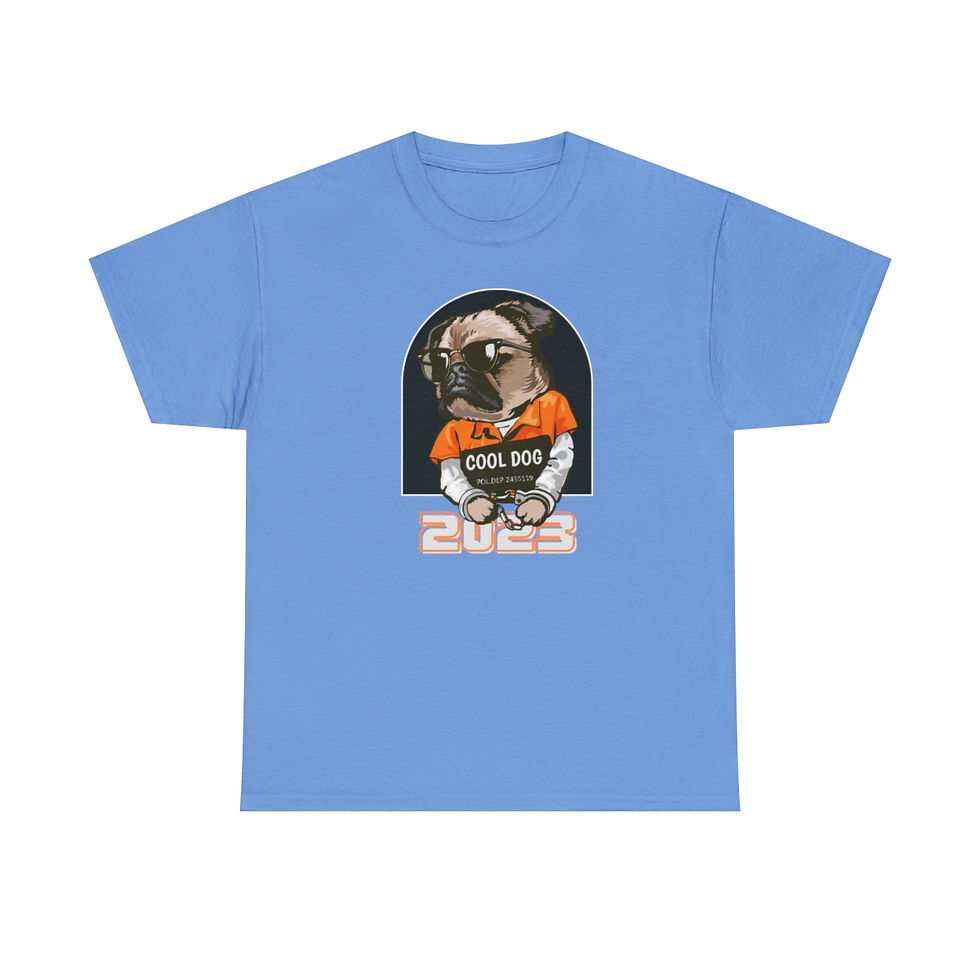 Thumbnail: "Cool Dog" Unisex Heavy Cotton T-Shirt