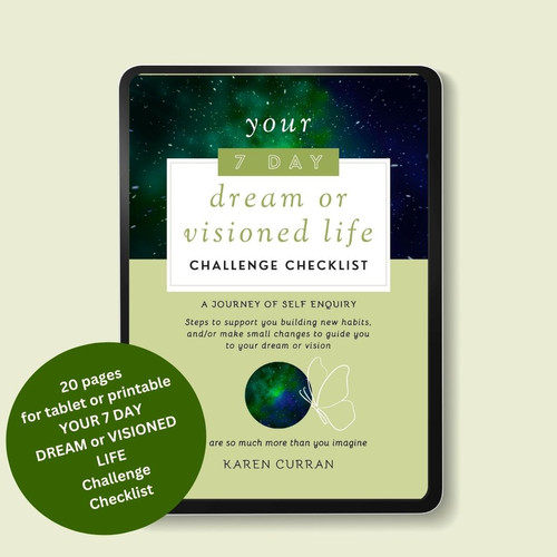 7 Day Dream Vision Challenge - Printable - Green Theme | Karen Curran