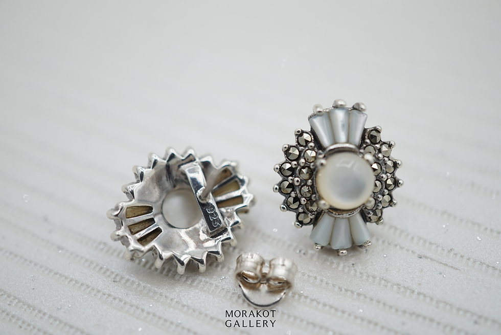 Thumbnail: Becca - Art Deco Stud Earrings